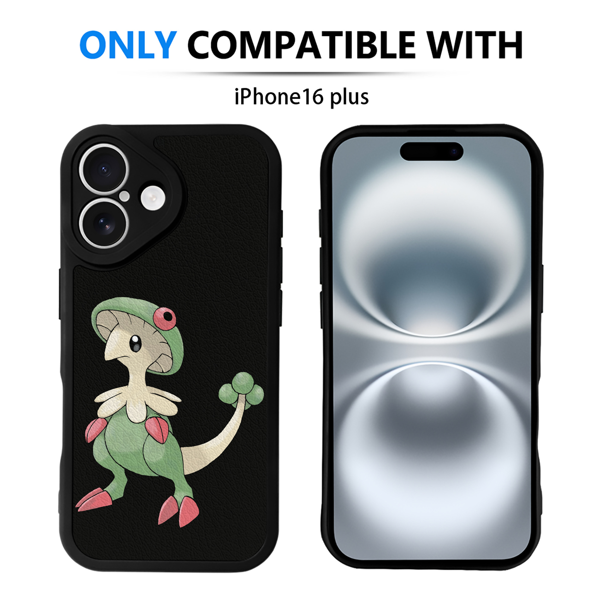 （画像用） ポケットモンスター Pokémon 【iPhone 16シリーズ対応】シリコンスマホケース（レザー調） 材質：シリコン